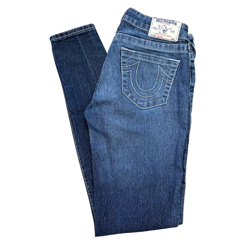 TRUE RELIGION DENIM LEGGING Size 27 JEANS Skinny Stretch